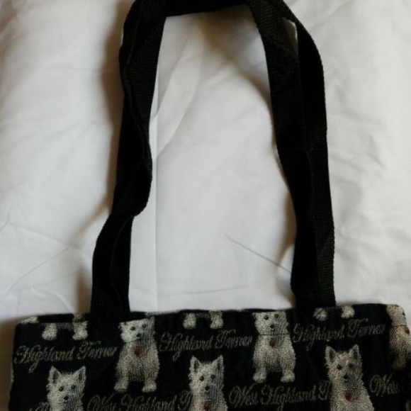 Dog Westie Tapestry Reusable Grocery Eco Tote NEW - Picture 4 of 4